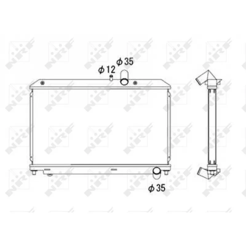 Radiateur, refroidissement du moteur NRF 53685