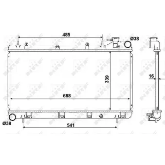 Radiateur, refroidissement du moteur NRF
