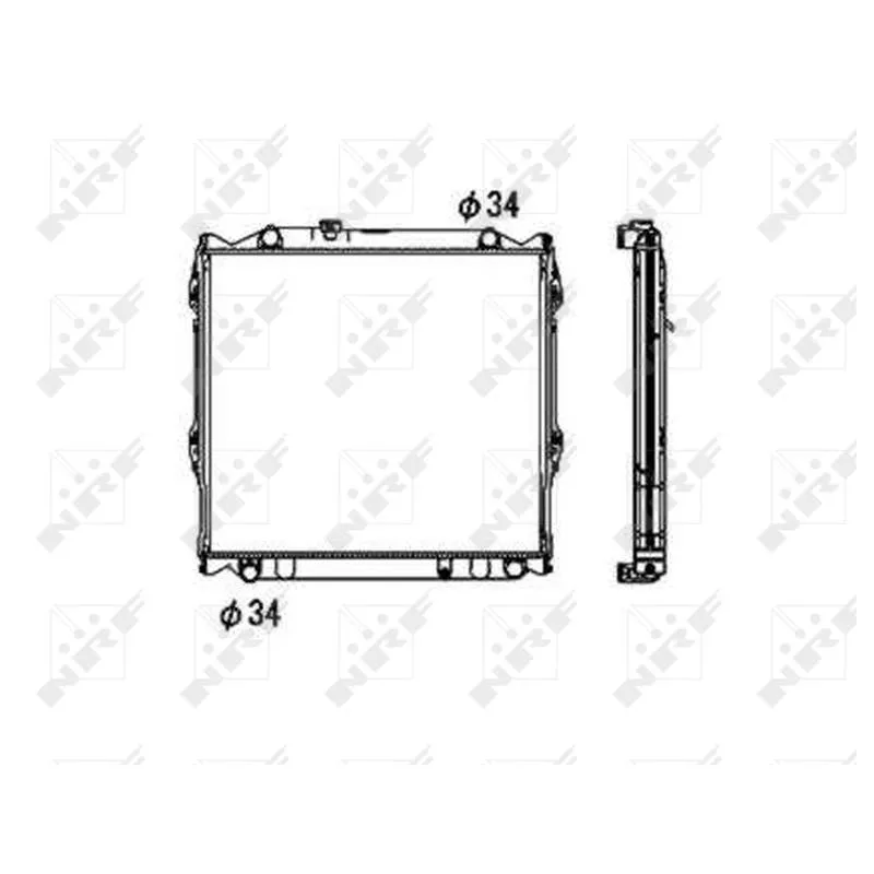 Radiateur, refroidissement du moteur NRF 53708