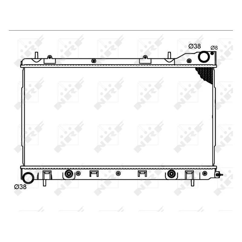 Radiateur, refroidissement du moteur NRF 53711