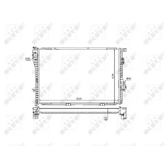 Radiateur, refroidissement du moteur NRF 53721