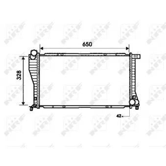 Radiateur, refroidissement du moteur NRF 53723