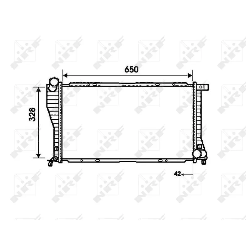 Radiateur, refroidissement du moteur NRF 53723