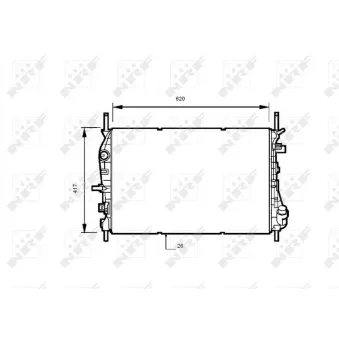 Radiateur, refroidissement du moteur NRF