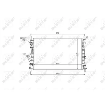 Radiateur, refroidissement du moteur NRF 53743