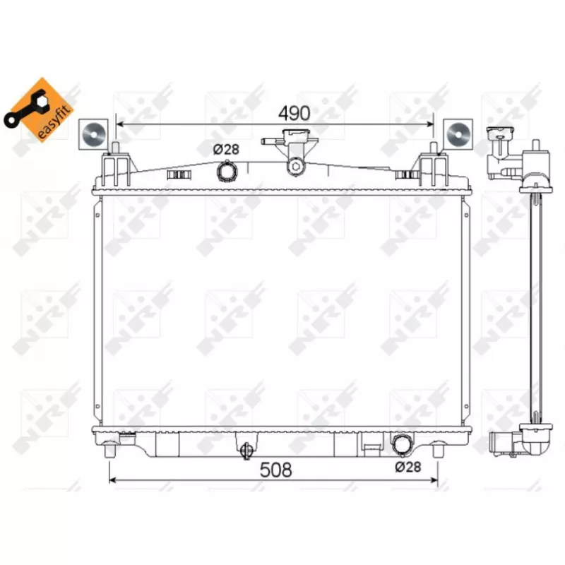 Radiateur, refroidissement du moteur NRF 53751