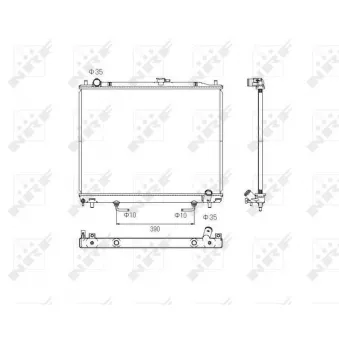 Radiateur, refroidissement du moteur NRF