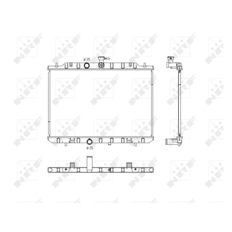 Radiateur, refroidissement du moteur NRF 53761
