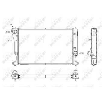 Radiateur, refroidissement du moteur NRF