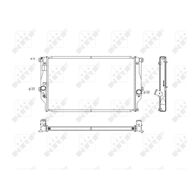 Radiateur, refroidissement du moteur NRF 53769