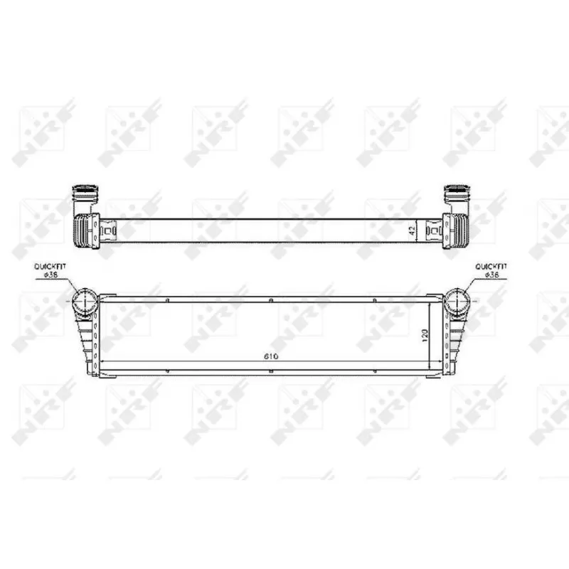 Radiateur, refroidissement du moteur NRF 53799