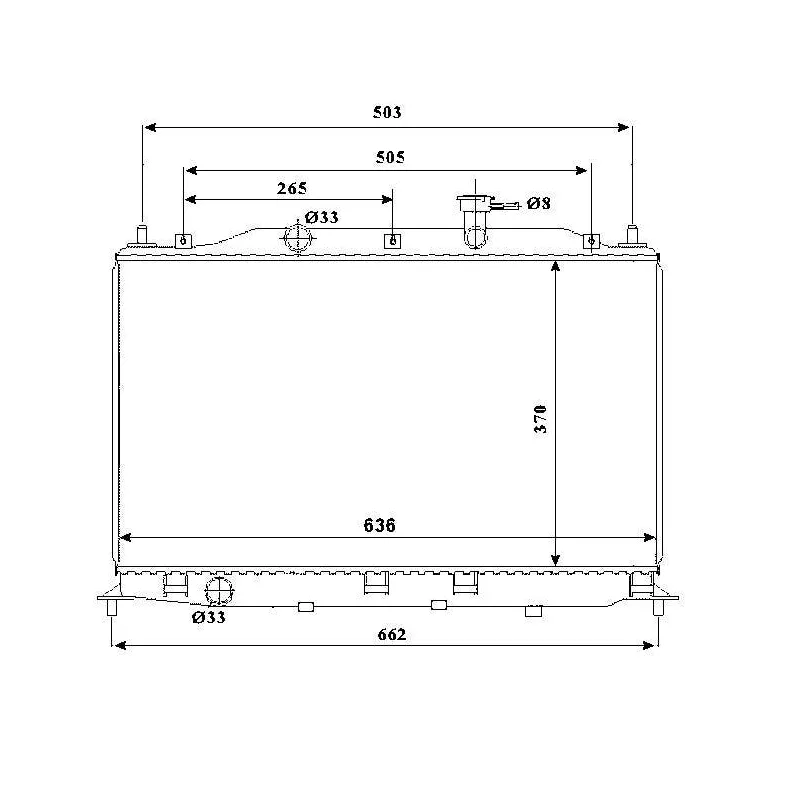 Radiateur, refroidissement du moteur NRF 53822