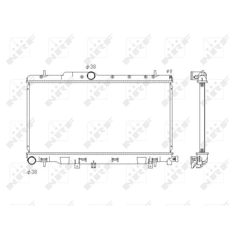 Radiateur, refroidissement du moteur NRF 53823
