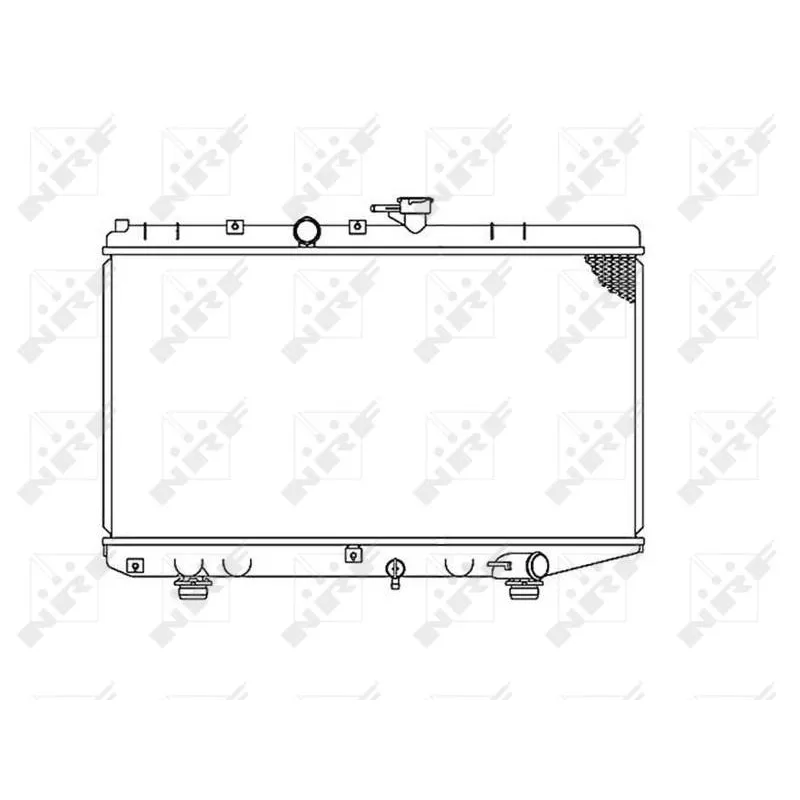 Radiateur, refroidissement du moteur NRF 53828