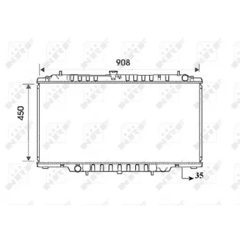 Radiateur, refroidissement du moteur NRF