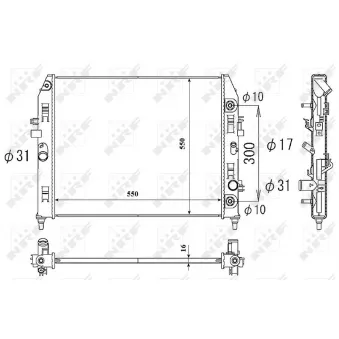 Radiateur, refroidissement du moteur NRF