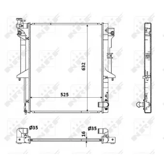 Radiateur, refroidissement du moteur NRF