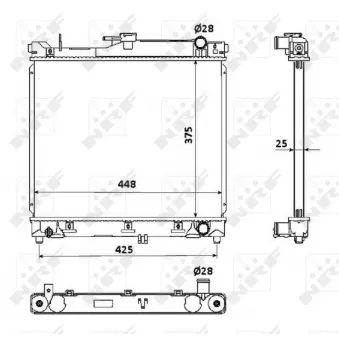 Radiateur, refroidissement du moteur NRF