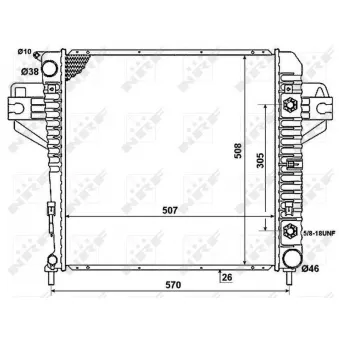 Radiateur, refroidissement du moteur NRF