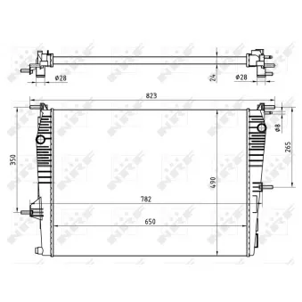Radiateur, refroidissement du moteur NRF 53965