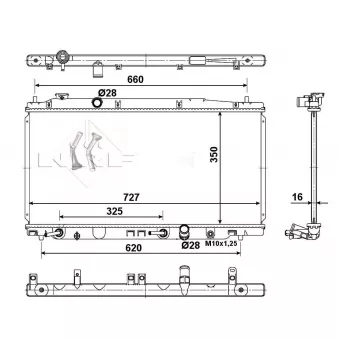 Radiateur, refroidissement du moteur NRF