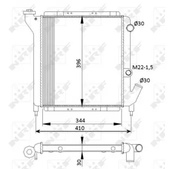 Radiateur, refroidissement du moteur NRF
