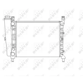 Radiateur, refroidissement du moteur NRF 54680