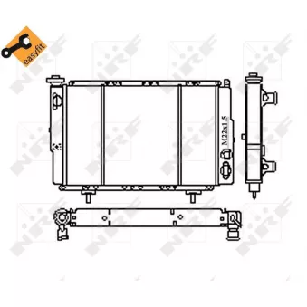 Radiateur, refroidissement du moteur NRF