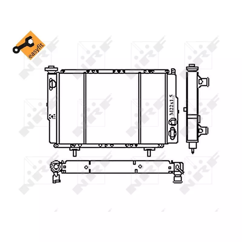 Radiateur, refroidissement du moteur NRF 54683