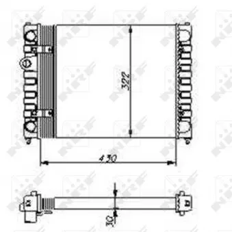 Radiateur, refroidissement du moteur NRF 54686