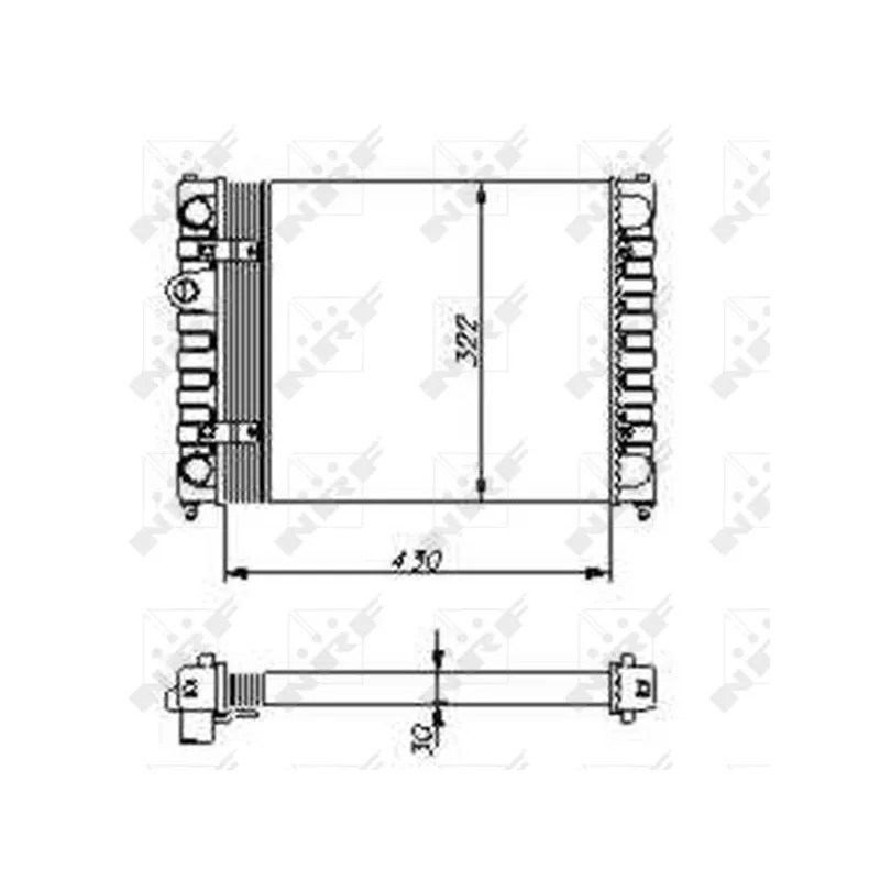 Radiateur, refroidissement du moteur NRF 54686