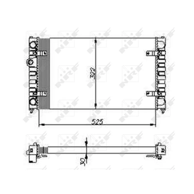Radiateur, refroidissement du moteur NRF 54688