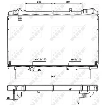 Radiateur, refroidissement du moteur NRF