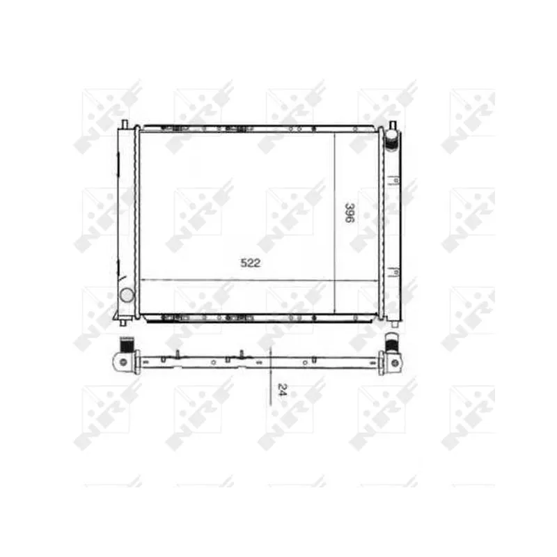 Radiateur, refroidissement du moteur NRF 55339