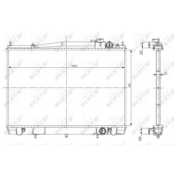 Radiateur, refroidissement du moteur NRF