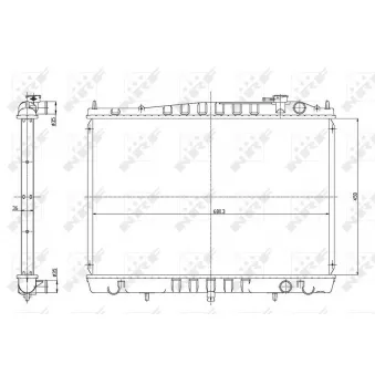 Radiateur, refroidissement du moteur NRF