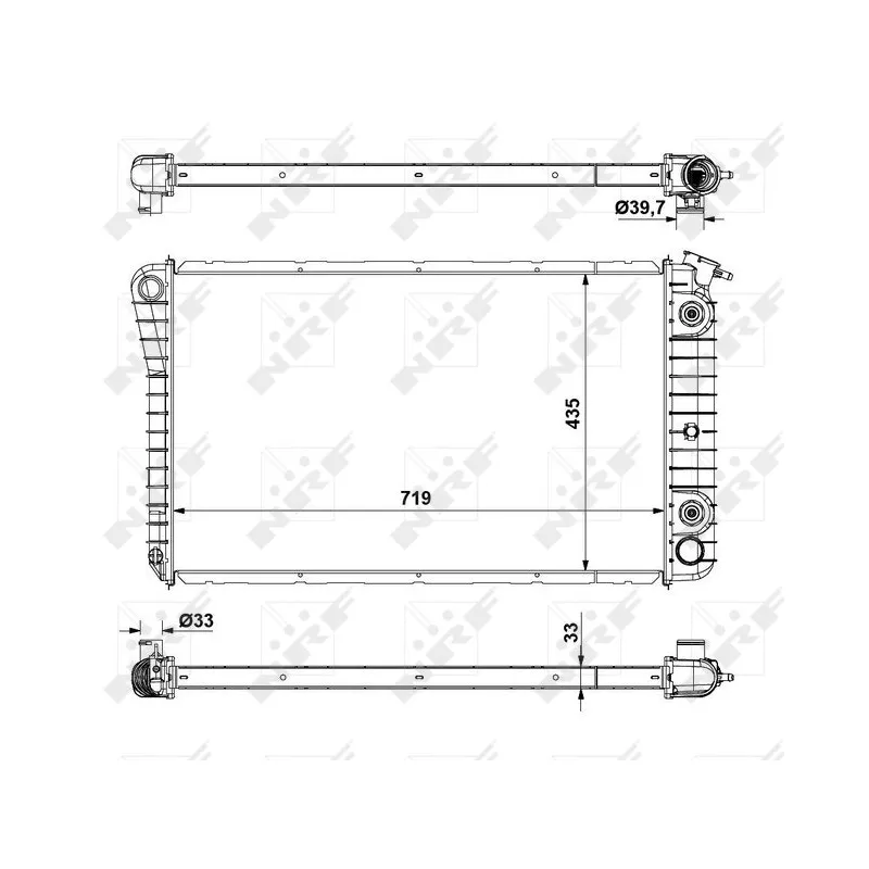 Radiateur, refroidissement du moteur NRF 56092