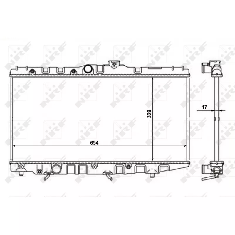 Radiateur, refroidissement du moteur NRF 56110