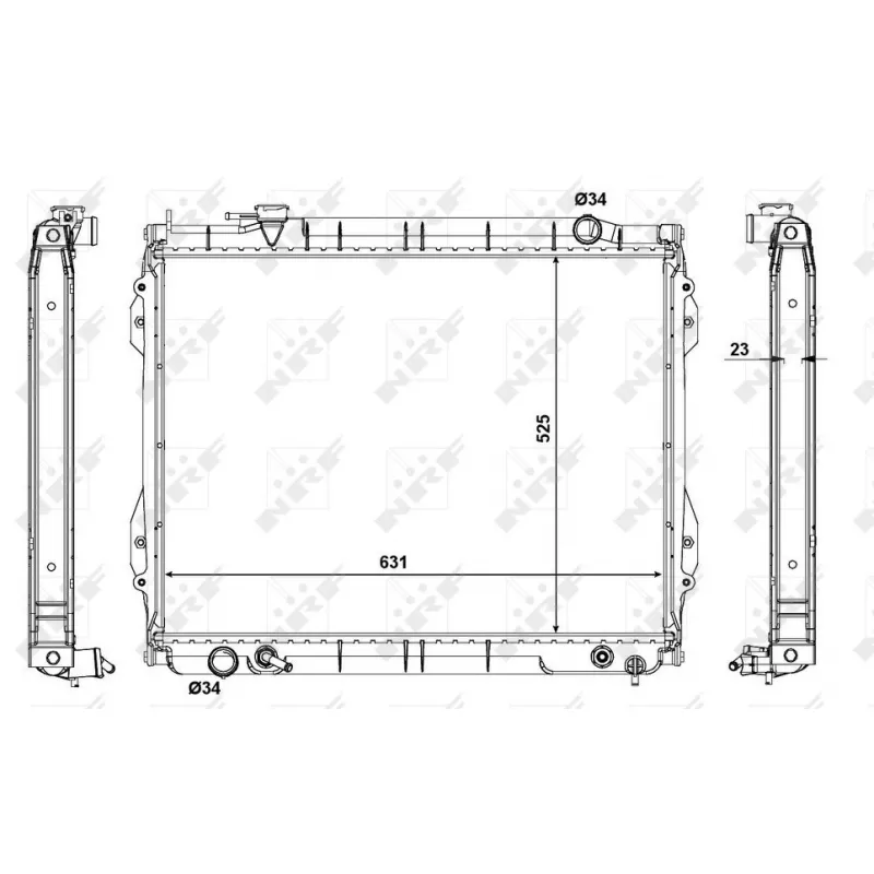 Radiateur, refroidissement du moteur NRF 56120