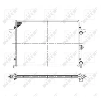 Radiateur, refroidissement du moteur NRF 58027