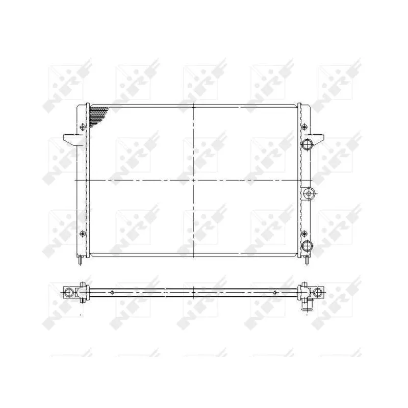 Radiateur, refroidissement du moteur NRF 58027
