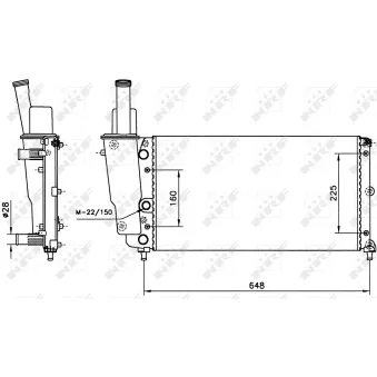 Radiateur, refroidissement du moteur NRF