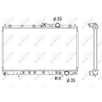 Radiateur, refroidissement du moteur NRF