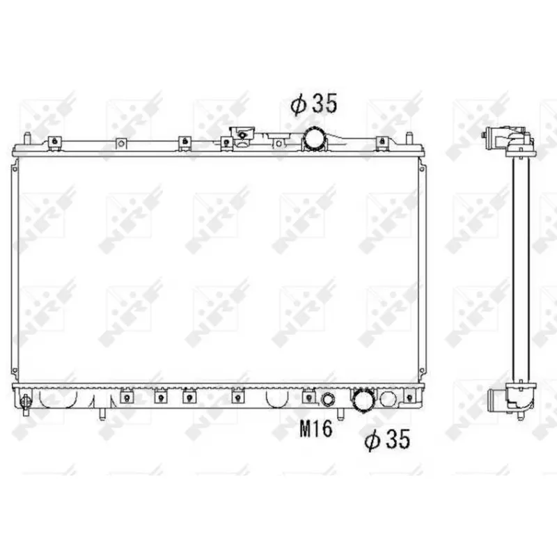 Radiateur, refroidissement du moteur NRF 58182