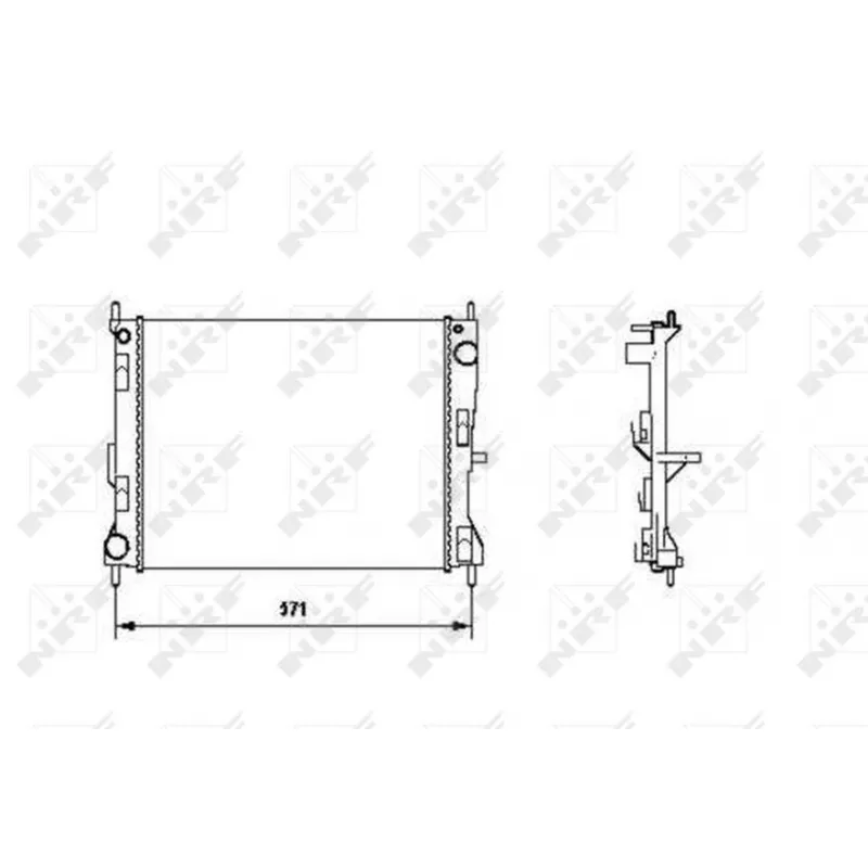 Radiateur, refroidissement du moteur NRF 58188