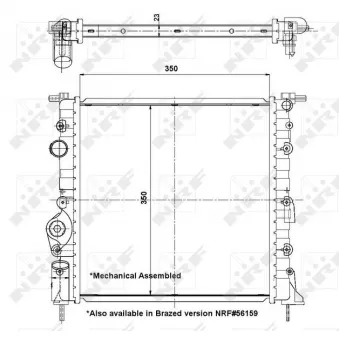 Radiateur, refroidissement du moteur NRF