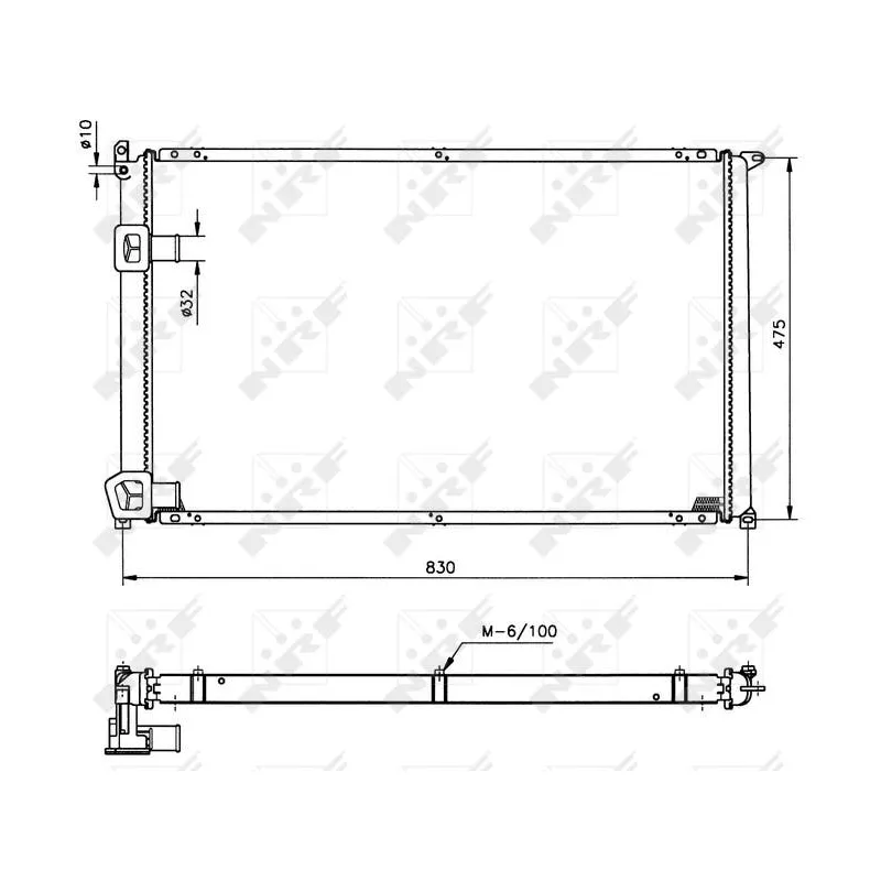 Radiateur, refroidissement du moteur NRF 58212