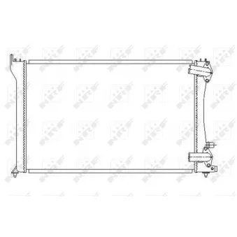 Radiateur, refroidissement du moteur NRF 58251