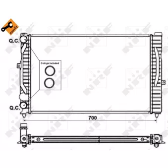 Radiateur, refroidissement du moteur NRF
