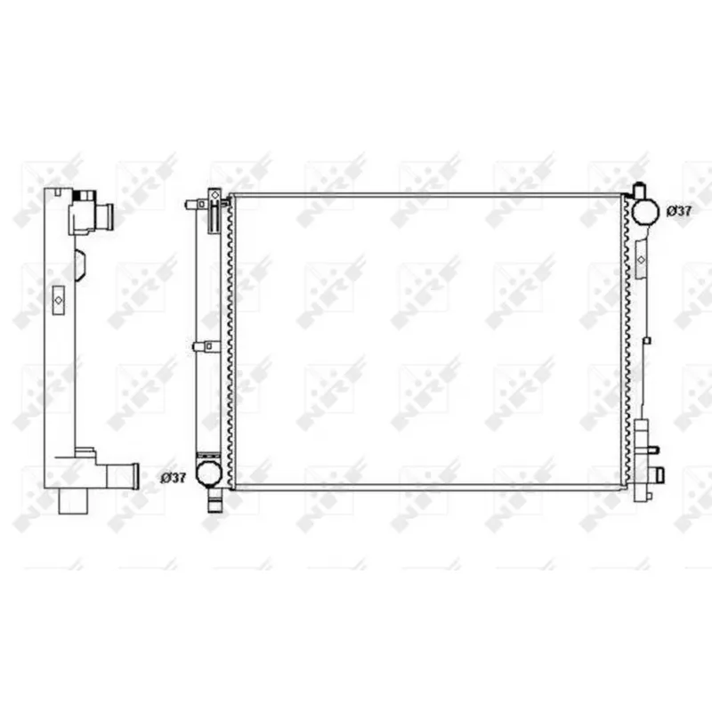 Radiateur, refroidissement du moteur NRF 58263A
